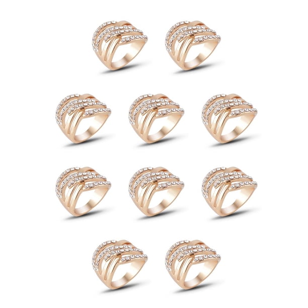 Sonducket Anillo de cristal para niñas, bonita fecha estética, banquete, boda, novia, adolescentes, joyería para nudillos, regalo personalizado para Type1 NO1 Sonducket CBP224951