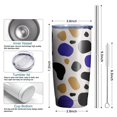 thumbnail image 6 of Leopard Print 20oz Coffee Tavel Tumblers, Stainless Steel Mobile Tumbler, Vacuum Insulated Coffee Mug with Lid, Spill-Proof Travel Cup for Hot & Cold Drinks, 6 of 6