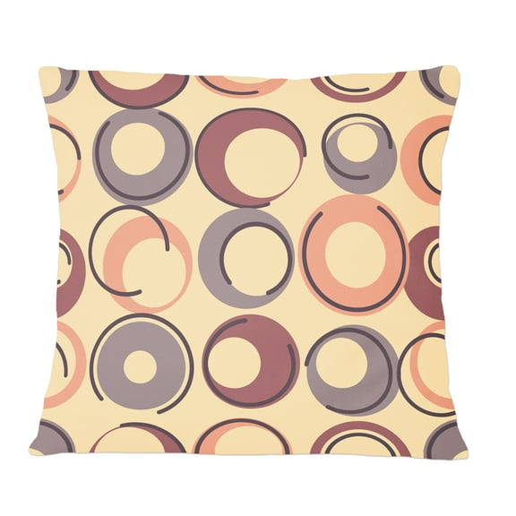 Designart Retro Geometric Pattern' Mid-Century Modern Throw Pillow - 12x20