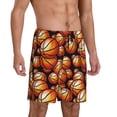 thumbnail image 2 of Fotbe Vintage Basketball Pantalones Cortos de Pijama para Hombre, Ropa de Dormir, Pantalones de Pijama Cortos para Hombre-Medium, 2 of 6