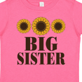 thumbnail image 4 of Inktastic Big Sister Announcement Sunflowers Girls Toddler T-Shirt, 4 of 5