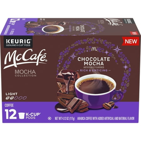 McCafe Mocha Collection Chocolate Mocha Keurig K-Cup Coffee Pods  6/12 ct Box; BB- 10/4/23