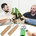 thumbnail image 3 of Moocorvic Bottle Openers , Wooden Handle Stainless Steel Beer Bottle Openers, Party Favors for Woman (5.51IN), 3 of 6