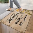 thumbnail image 3 of Black Text Sunflower Flowers (5) Welcome Door Mat Decorative Doormat Farmhouse Low-Profile Floor Rug Switch Mat for Home Indoor Outdoor Decorations 17 X 30 Inch, 3 of 6
