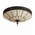 thumbnail image 6 of Meyda Tiffany 195578 Vincent Honeycomb 3 Light 15" Wide Semi-Flush Bowl Ceiling Fixture -, 6 of 7