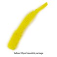 thumbnail image 1 of 20Pcs Soft Bait Small Paddle Silicone Paddle Soft Bait Baits Artificial Flexible Convenient Wide Application Fishing Lures Worms Accessory Yellow, 1 of 8
