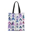 thumbnail image 1 of JSDART Sac en Toile Réutilisable Sac de Courses Aquarelle avec Flèches Style Bohème Stylos Multicolores, 1 of 1