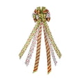 thumbnail image 2 of Ktoot 1pc Christmas Tree Topper Bow Wreath,44 x 13 Inches Large Green Bow Tree Topper,Christmas Wreath for Xmas Ornament Holiday Home Wedding Thanksgiving Tree Indoor/Outdoor Christmas Decoration, 2 of 8