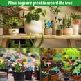 thumbnail image 6 of HOMEIORA Plant Labels Tags, 100Pcs T-Type Plant Markers Plastic Garden Labels Tags for Outdoor Garden Waterproof Plant Label Identification Stakes with Permanent Marking Pen, Black, 6 of 6