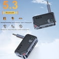 thumbnail image 3 of Adaptador de Transmisor y Receptor de Avión Bluetooth 5.3, Reproductor de MP3 AUX de 3,5 Mm, Adaptador de Audio HIFI para TV, Altavoz para el Hogar y el Coche, 3 of 5