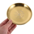 thumbnail image 5 of OULII 1Set Flat Decorative Tray Ritual Plate Golden Storage for Bedroom Decor, 5 of 8