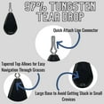 thumbnail image 3 of Reaction Tackle Tungsten Drop Shot (black, tear, 3/16), 3 of 5