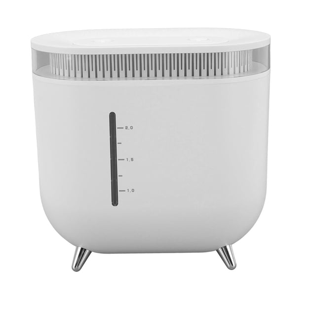 Humidifier 2L Capacity USB Charging Delicate Double Spray Humidifier with Colorful Lights White