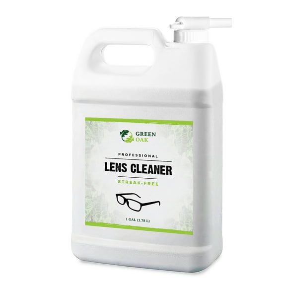 Lens Cleaner Refill – Green Oak Professional Lens Cleaner Refill– Best for Eyeglasses, Cameras, and Lenses - Safely Cleans Fingerprints, Dust, Oil (1 Gallon Refill)