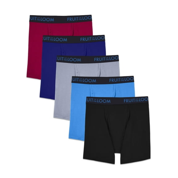 Fruit of the Loom Men's Breathable Cotton Micro-Mesh Boxer Briefs