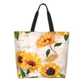 thumbnail image 1 of Fotbe Sunflower 5 Bolsa Tote Estética de Lona con Estampado para Mujer - Bolsa Reutilizable de Hombro Casual para Vacaciones, Compras, Trabajo y Gimnasio, 1 of 8