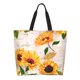 thumbnail image 1 of Fotbe Sunflower 5 Bolsa Tote Estética de Lona con Estampado para Mujer - Bolsa Reutilizable de Hombro Casual para Vacaciones, Compras, Trabajo y Gimnasio, 1 of 8