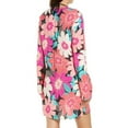 thumbnail image 3 of La Blanca Women's Lace Front Tunic Dress Swimwear Cover Up Multi in Full Bloom M, 3 of 4