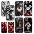 thumbnail image 2 of Funda de silicona suave con trébol negro de Anime para Apple iPhone 15, 14, 13, 12 Mini, 11, XS, XR, X, 8, 7 Pro Max Plus, 2 of 5