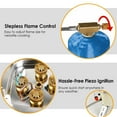 thumbnail image 6 of Imountek 13000W Portable Windproof Camping Stove 5-Head Gas Cooking Burner with Piezo Ignition Fit for ISO-Butane, Propane, Butane Fuel Tank for Camping Outdoor Cooking, 6 of 13