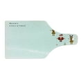 thumbnail image 2 of Christmas Cutting Board, Reindeers Santa Claus Penguins and Xmas Tree Stripes Design, Decorative Tempered Glass Cutting and Serving Board, Wine Bottle Shape, Multicolor, by Ambesonne, 2 of 5