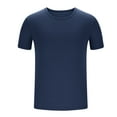 thumbnail image 4 of UVEASISHA Big and Tall Mesh Tshirt for Men Performance Lightweight Breathable Fitness T Shirt Short Sleeve Solid Crew Neck Tee Tops Navy XXXXXL, 4 of 6