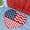C, variant on HOARBOEG Patriotic Welcome Doormat for 4th of July, Heart Flag Indoor Outdoor Rug with Non-Slip Backing, Vintage Style Floor Mat for Front Door, Bathroom, Kitchen, Porch - 17.7x17.7 Inch, Red