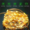thumbnail image 4 of Toystoory 20m 200 LED Energía solar Cadena Luces de hadas Luz de alambre de cobre para fiesta en el jardín al aire libre Iluminación y accesorios No.2 Toystoory HA025651-02, 4 of 6