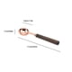 thumbnail image 3 of Juego de cucharas medidoras de oro rosa con mangos de madera | Utensilios de cocina de acero inoxidable de 1 pieza para hornear y cocinar | Superficies pulidas de grado alimenticio, aptas para, 3 of 6