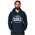 thumbnail image 3 of Distressed Dubble Bubble Retro Double Hoodie Sweatshirt Women Men Brisco Brands S, 3 of 6