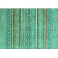 thumbnail image 1 of Ahgly Company Indoor Rectangle Oriental Turquoise Blue Modern Area Rugs, 2' x 4', 1 of 4