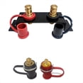 thumbnail image 2 of Battery Jump Post Waterproof Copper Battery Jumper Relocation Insulated Fast Battery Charging Post Replacement,1 pair x battery starter 1 x bracket,Black&Red, 2 of 5