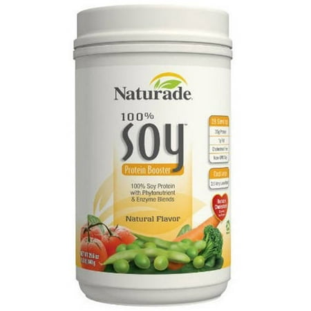 Naturade 100% de protéines de soja naturel Booster, 29,6 OZ