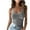 Gray, variant on Womens Solid Scoop Neck Tank Top Summer Sleeveless Ribbed Tee