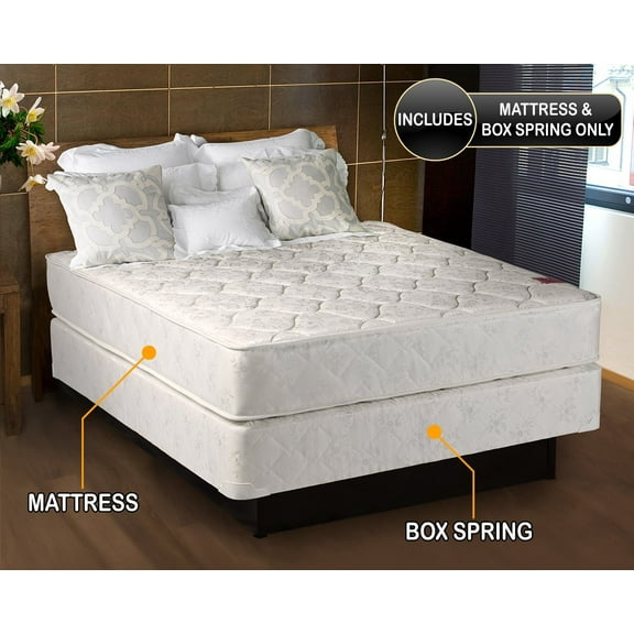 American Legacy 7" Innerspring Mattress and Box Spring Set, Queen