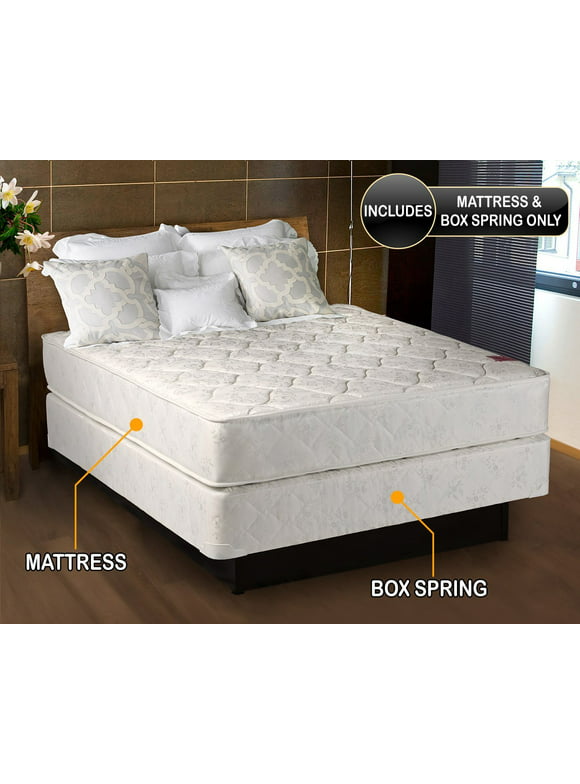 American Legacy 7" Innerspring Mattress and Box Spring Set, Queen
