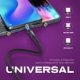 thumbnail image 4 of Statik 360 Pro Magnetic Charging Cable - Type C Charger Fast Charging 3 in 1 USB C to USB C Cable, Micro USB & iProduct Tips, USB A Adapter, Fits All Devi, 4 of 8