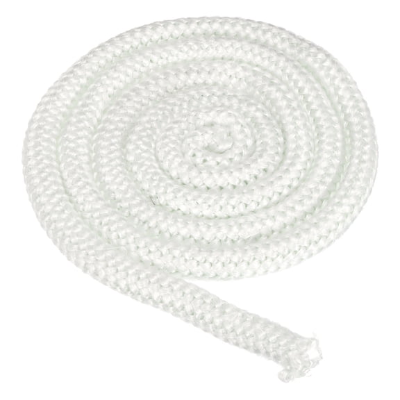 5/8" x 98" Wood Stove Gasket, Fiberglass Round High-Temperature Resistance Seal Rope Replacement for Stoves Fireplace Door, White