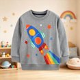 thumbnail image 2 of Gerichy Toddler Baby Boy Crewneck Sweatshirt Tractor Long Sleeve Pullover Tops Fall Winter Outfits Casual Clothes 1T-7T, 2 of 6