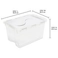 thumbnail image 2 of Sterilite 45L Hinged Lid Storage Box - Blue, 2 of 2
