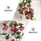 thumbnail image 4 of 2 unids simulación rosa vides decorativo artificial rosa planta vides adornos, 4 of 6