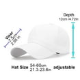 thumbnail image 3 of Gyexs Men Adjustable Snapback Baseball Cap Vented Performance Mesh Hat Lightweight Breathable Mesh Caps Quick Drying Sports Hats #White, 3 of 5