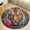 Flannel, variant on Animals Lion Tiger Round Area Rugs for Bedroom Living Room, 3FT Soft Indoor Circle Carpets, Carpet Home Decor Floor Mat