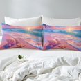 thumbnail image 3 of YST Starfish Shell Fitted Sheet Summer Ocean Beach Landscape Bed Sheets Queen,Romantic Style Bed Sheets Set Room Home Decor, 3 of 4