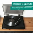 thumbnail image 3 of Electrohome Montrose, Upgradable Vinyl Record Player with Huntley, Powered Bluetooth Bookshelf Speakers, 3" Driver, for Warm Natural Sound, Black, 3 of 9