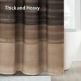 thumbnail image 5 of Brown Shower Curtains for Bathroom Rustic Tan Farmhouse Cotton Shower Curtain, 72 x 72, 5 of 6