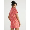 thumbnail image 5 of Joyspun Women's Dreamy Soft Collection Notch Collar Top and Shorts Pajama Set, 2-Piece, Sizes XS-3X, 5 of 7