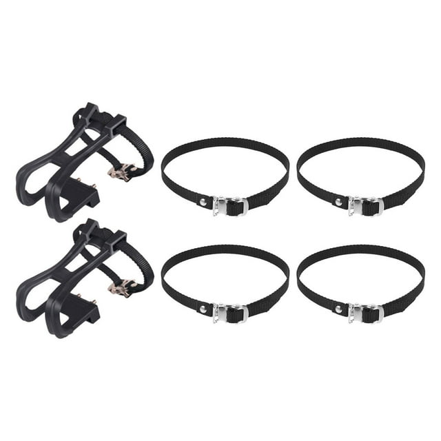 KONTONTY 1 Set of Adjustable Bike Toe Cages Wear-resistant Polyester Accessories for Exercise Bike