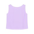 thumbnail image 4 of JanJean Débardeur d'Été Décontracté Sans Manches pour Femmes, Léger, en Chiffon, Col Rond, Lavande 3TG, 4 of 6