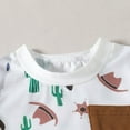thumbnail image 5 of Summer Savings Clearance! Edvintorg 0Months-3Years Baby Boy Summer Clothes Toddler Kids Clothes Boys 2Pcs Fashion Cute Short Sleeve Cowboy Print Casual Pocket Shirt Shorts Sets, 5 of 7